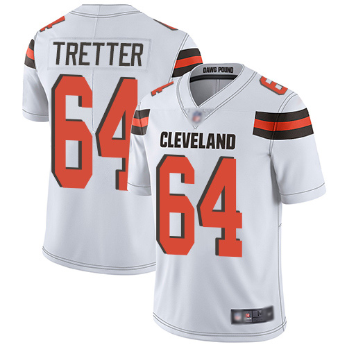 Cleveland Browns JC Tretter Men White Limited Jersey 64 NFL Football Road Vapor Untouchable